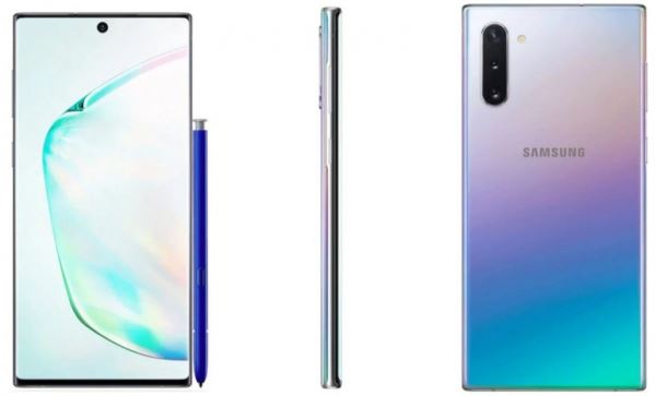 Samsung Galaxy Note10 и Note10+ показались на официальных рендерах